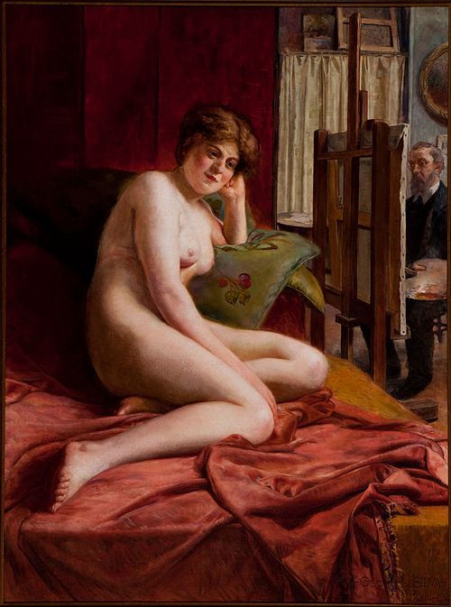 During the Pose, 1914, Oscar Pereira da Silva