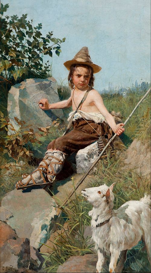 Giotto’s Childhood, 1895, Oscar Pereira da Silva