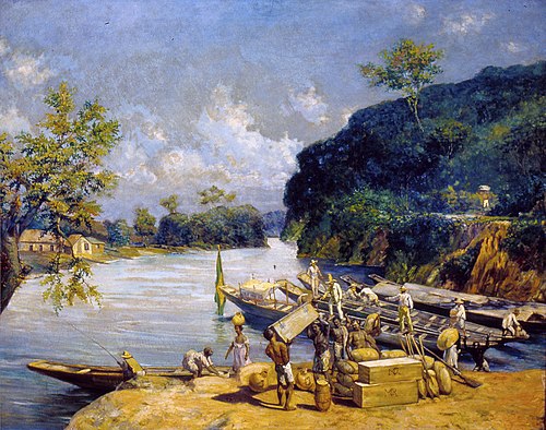 Carga de Canoas, 1920, Oscar Pereira da Silva