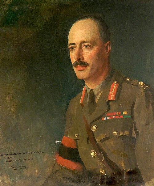Major General Warren Hastings Anderson (1872–1930), Valenciennes, December 1918, 1918, Oswald Birley
