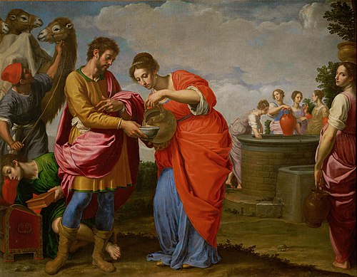 Rebekka und Elieser am Brunnen, 1626, Ottavio Vannini