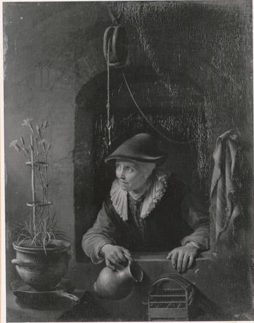 Woman with a Jug in a Window, 1650, Gérard Dou