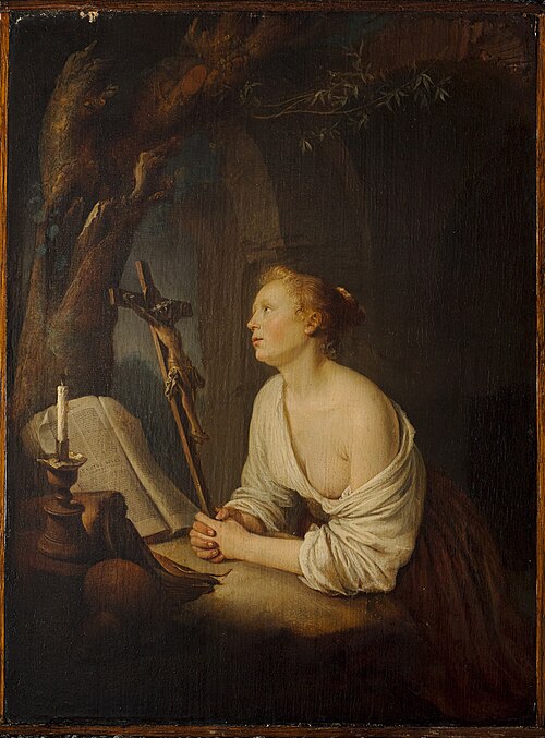The Penitent Magdalen, 1662, Gérard Dou
