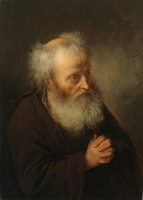 Old Man Praying, 1670, Gérard Dou