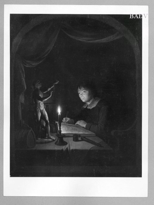 (draughtsman) young artist, 1638, Gérard Dou