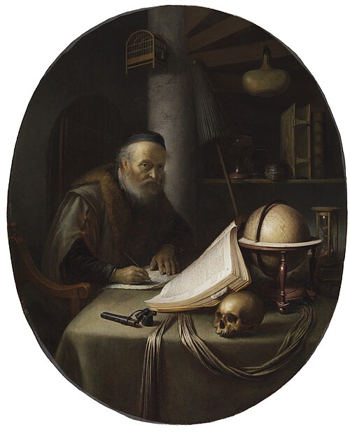 Scholar Interrupted at His Writing, 1635, Gérard Dou