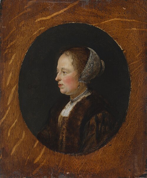 Portrait of a Woman in Profile, 1637, Gérard Dou