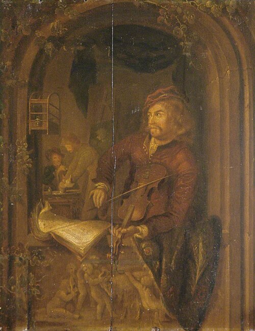 Fiddler in a Tavern, 1870, Gérard Dou