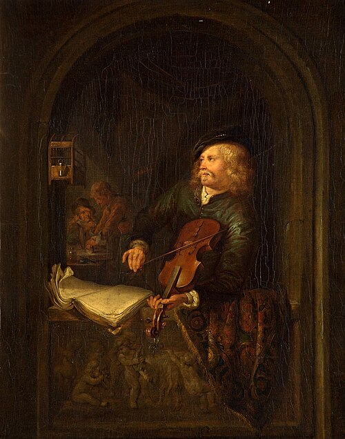 Man with a Violin, , Gérard Dou