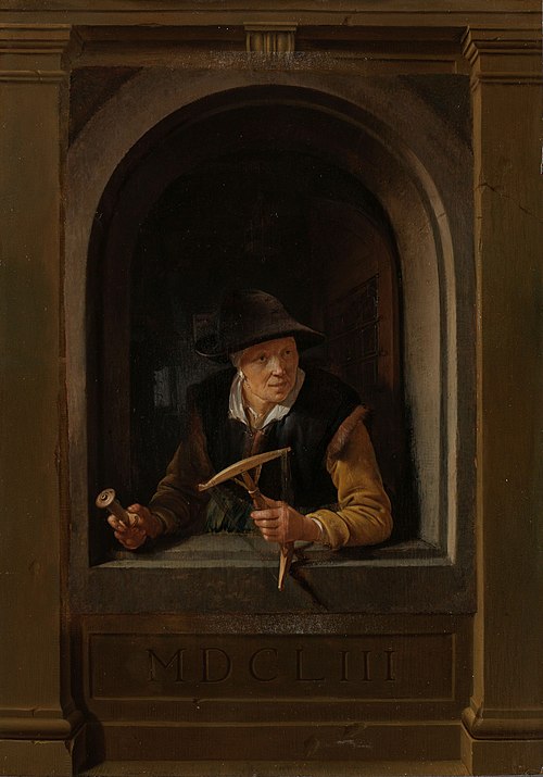 A Fisherman's Wife, 1653, Gerrit Dou