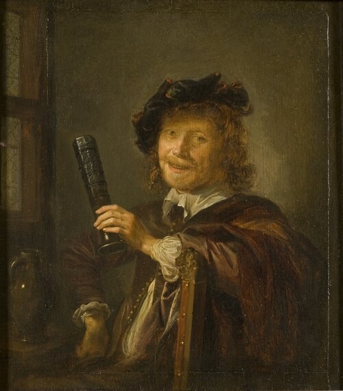 Portrait of a Man, possibly a Self-portrait, 1640, Gerrit Dou