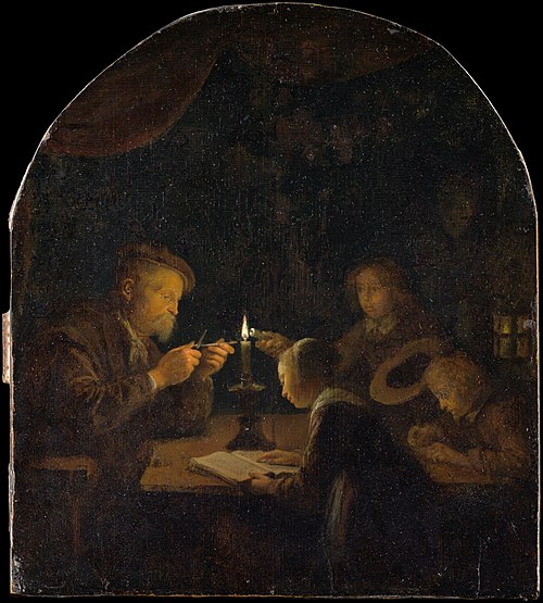 An Evening School, 1655, Gerrit Dou