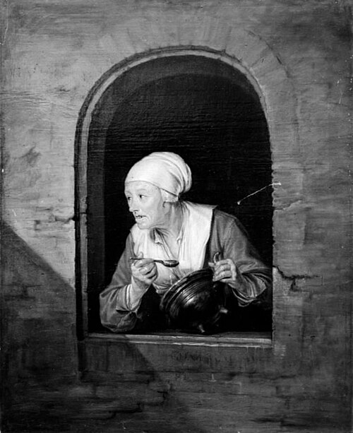 An Old Woman by a Window, 1711, Gerrit Dou