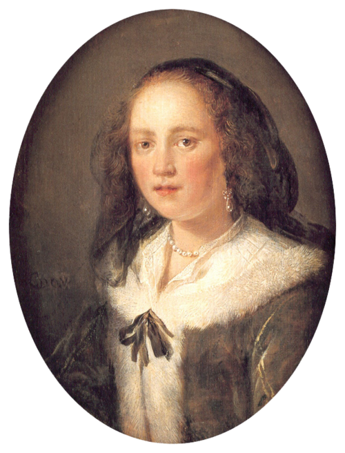 Portrait of a Young Woman, 1655, Gerrit Dou
