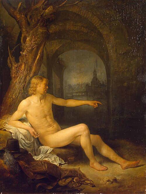 Soldier Bather, 1665, Gerrit Dou