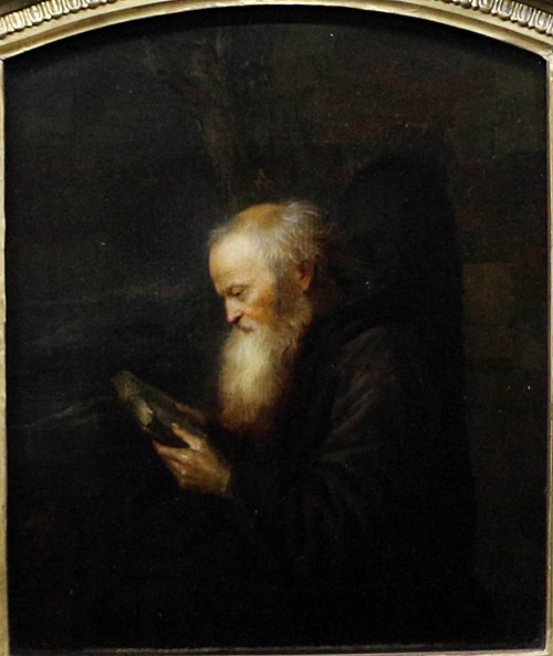 A Hermit Reading, 1661, Gerrit Dou