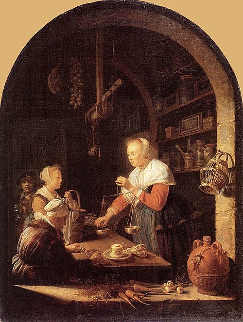 The Grocer's Shop, 1647, Gerrit Dou