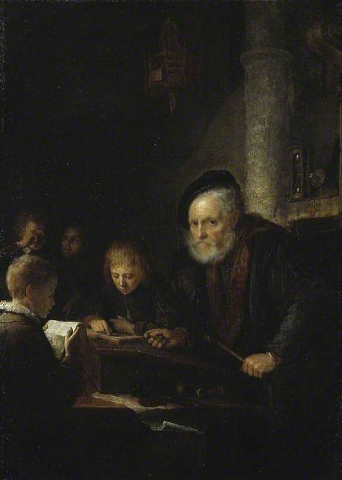 The Schoolmaster, 1645, Gérard Dou