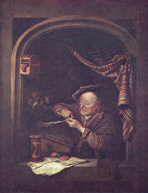 The Old Schoolmaster, 1671, Gérard Dou