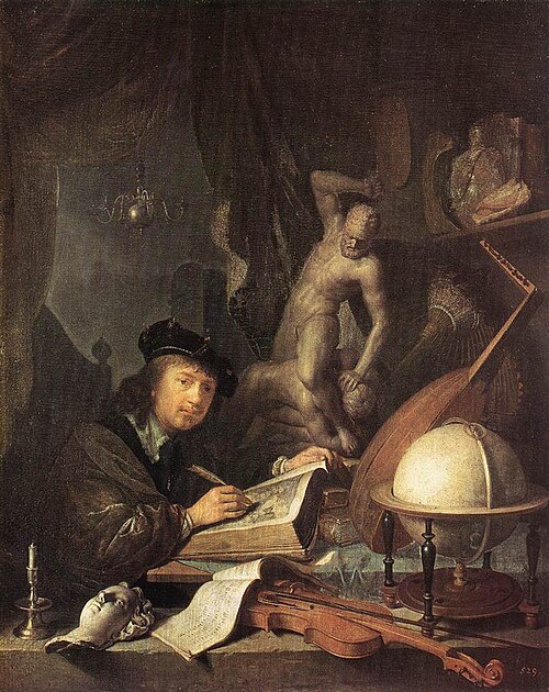 Painter in his Studio, 1647, Gérard Dou
