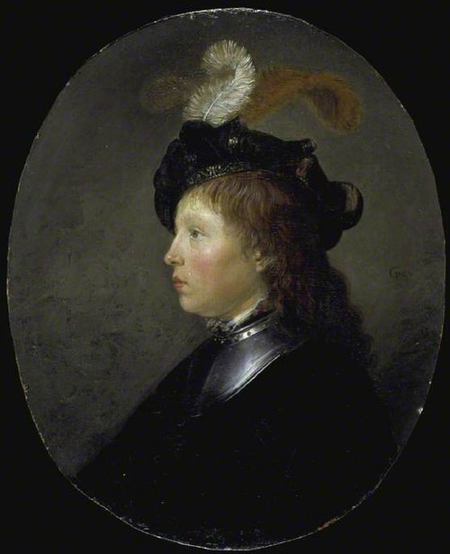 Portrait d'un jeune homme, 1650, Gérard Dou
