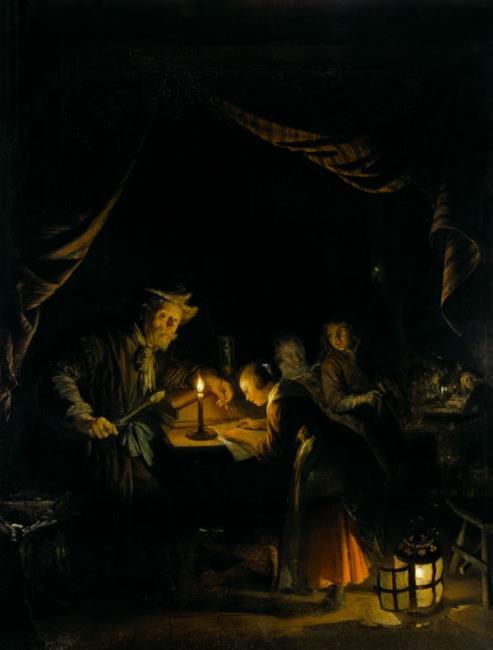 The Night School, 1660, Gerrit Dou