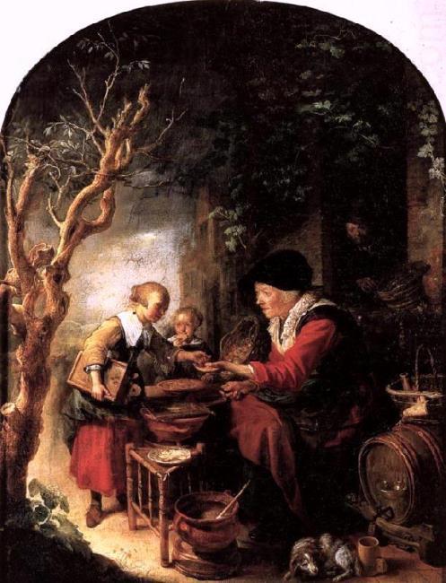 The Pancake Maker, 1653, Gerrit Dou