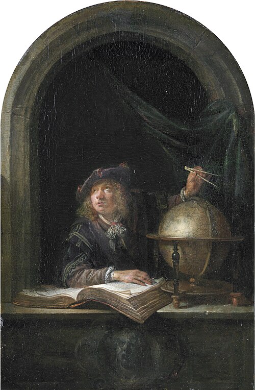 An Astronomer with a Globe, 1657, Gerrit Dou