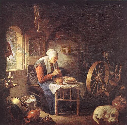 The Prayer of the Spinner, 1650, Gerrit Dou