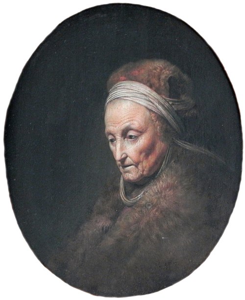 Old Woman with Fur Cap, 1630, Gerrit Dou