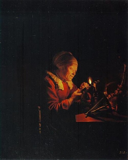 The Lost Thread, 1662, Gerrit Dou