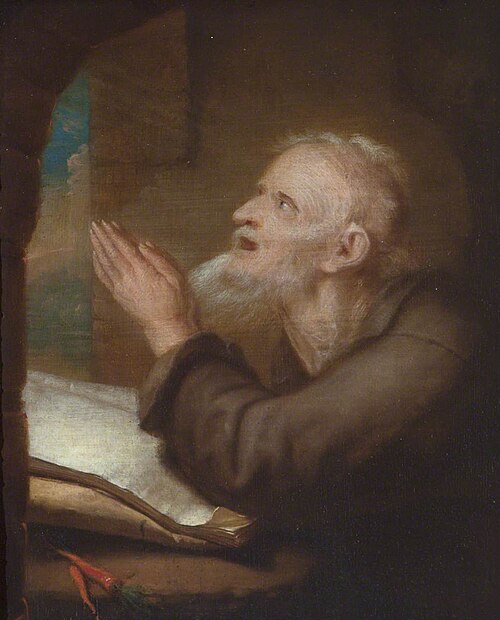 A Hermit at his Devotions, 1749, Gerrit Dou
