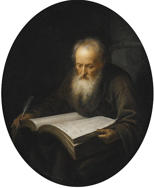 A Monk Reading, 1650, Gerrit Dou