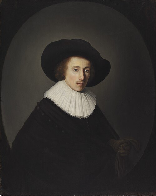 Portrait of a Man with a Hat, 1635, Gérard Dou
