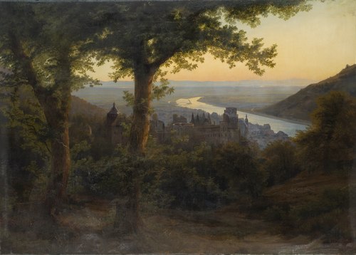 The Castle of Heidelberg, 1838, Niels Carl Flindt Dahl