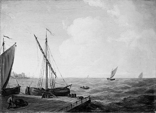 Marine. Udsigt over Øresund, 1777, Erik Pauelsen