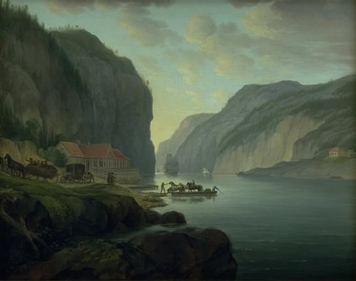 Svinesund nær Frederikshald i Norge, 1789, Eric Paulsen