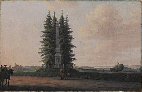 The Obelisk erected in Honour of the Statesman J.H.E. Bernstorff in Gentofte, North of Copenhagen, 1788, Eric Paulsen