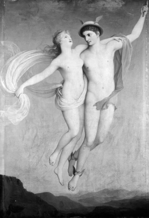 Merkurs og Psykes flugt, 1782, Eric Paulsen