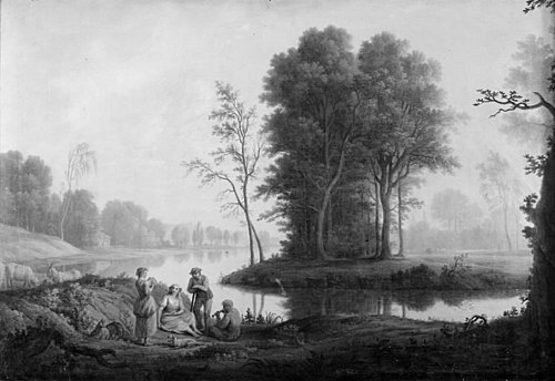 Landskab med en sø, 1777, Eric Paulsen