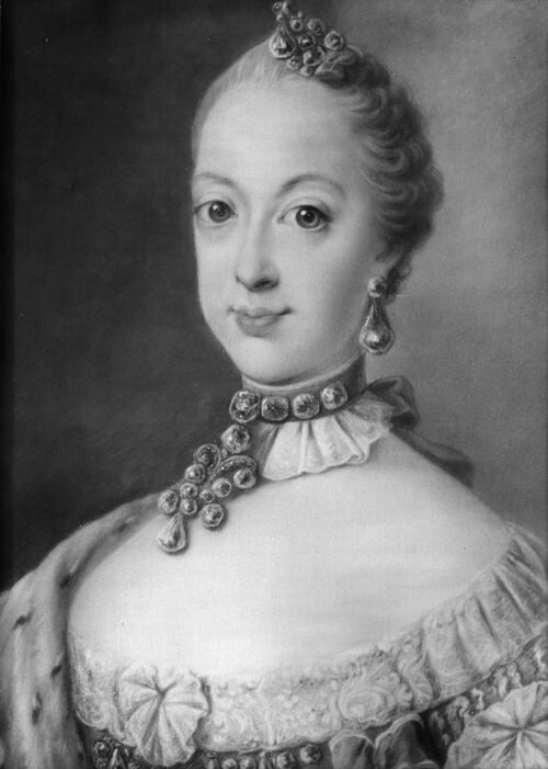 Portrait of Sophia Magdalena of Denmark, as princess., 1750, Peder Als