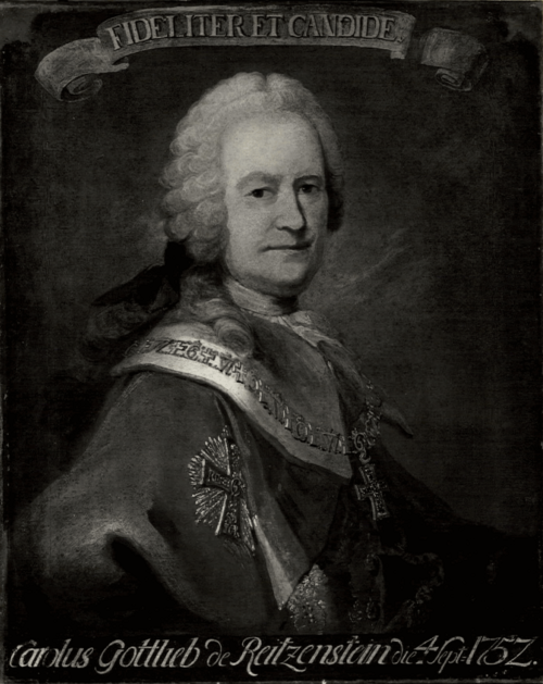 Carl Gottlieb von Reitzenstein., 1752, Peder Als
