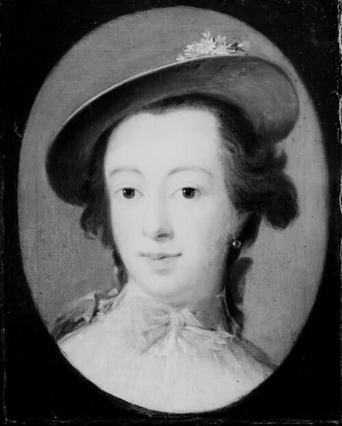 Dameportræt, kaldet frøken Sneedorf, 1758, Peder Als