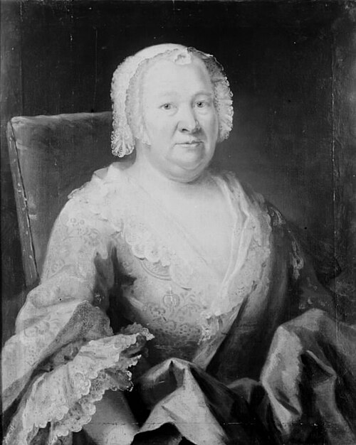 Portrait of an Elderly Woman, 1752, Johan Hörner