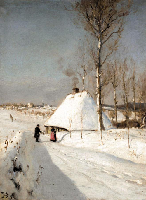 Winter landscape., 1896, H. A. Brendekilde