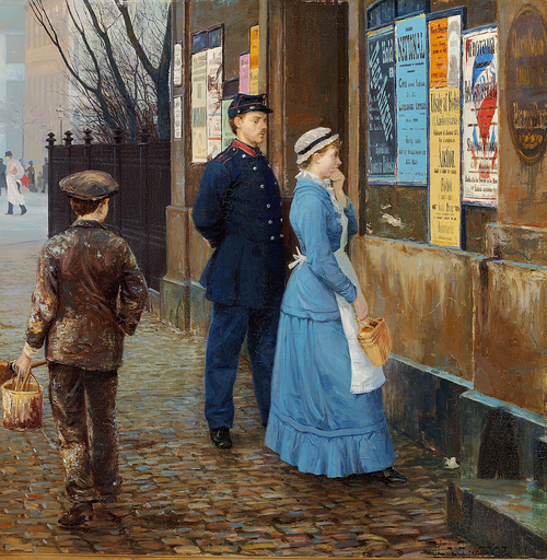 The First of November., 1884, H. A. Brendekilde