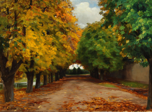 Allé til Rønnebæksholm, Næstved, 1911, H. A. Brendekilde