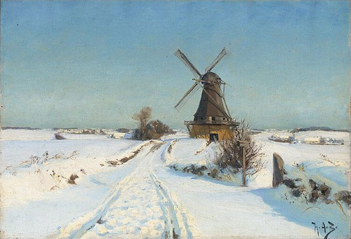 A windmill., 1908, H. A. Brendekilde