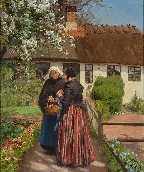 House in Lille Næstved, 1904, H. A. Brendekilde