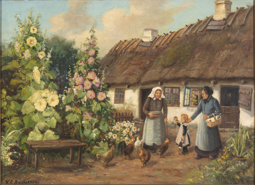 The visit, , H. A. Brendekilde